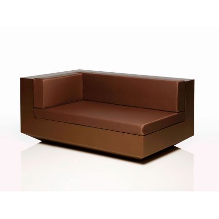 Vela, sofá modulo izquierdo Chaiselongue, de diseño original y elegante