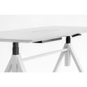 Arki-table Con Pasacables de Pedrali Laminado Blanco CFC_BI