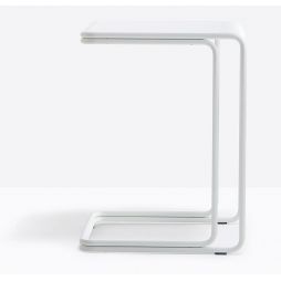 Side Table Blanca de Pedrali Metal Lacado Blanco BI100
