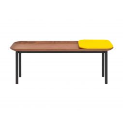 Banco Tani de Schönbuch negro nogal Citrus Yellow