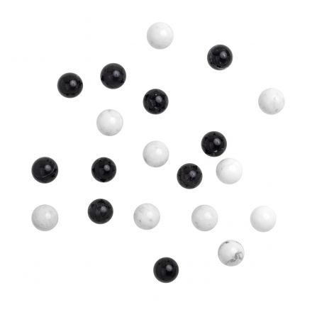 Perchero Pared Dots Stone de Schönbuch negro Nero Marquina Bianco Carrara