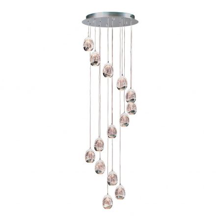 Lámpara Diámetro 50 Rocio 14 Led Cromo de Schuller