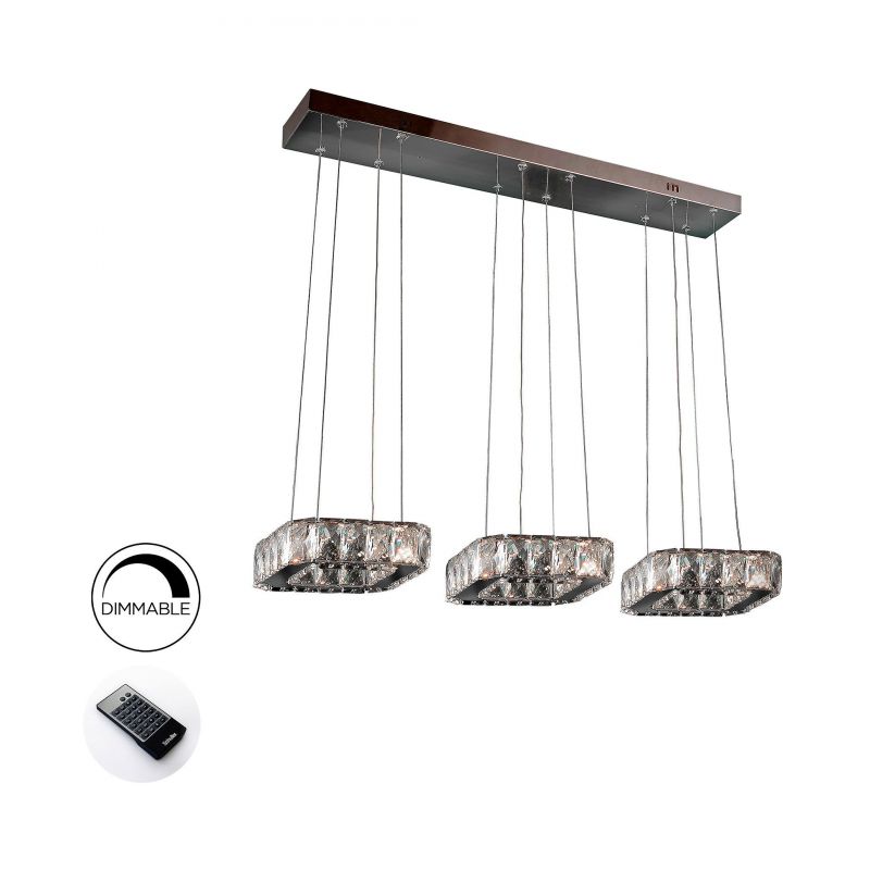 Lámpara Led Diva 3 Cuadrados de Schuller