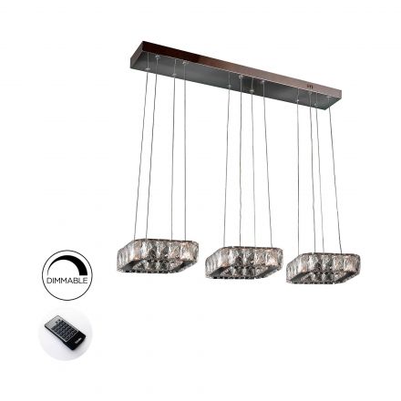 Lámpara Led Diva 3 Cuadrados de Schuller