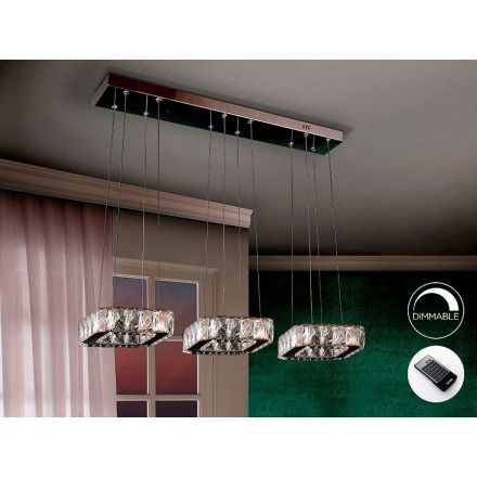 Lámpara Led Diva 3 Cuadrados de Schuller