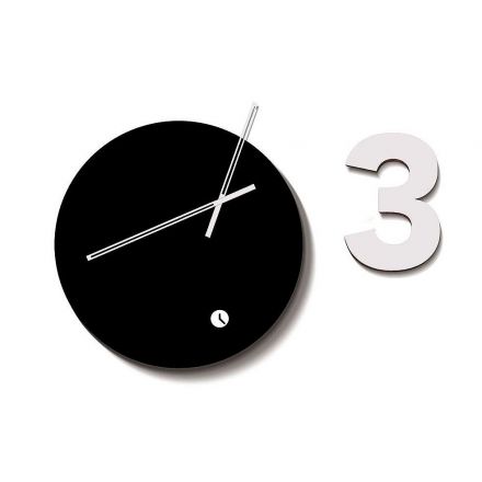 Reloj de pared Globus Three de Tothora negro