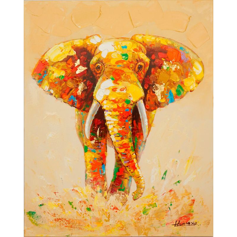 Cuadro Elefante Multicolor de Dissery Cuadro Elefante Multicolor de Dissery