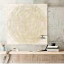Cuadro Mandala Beige de Dissery en ambiente Cuadro Mandala Beige de Dissery en ambiente