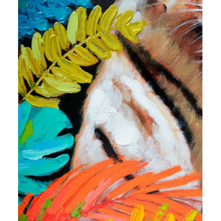 Detalles Cuadro Tigre de Dissery